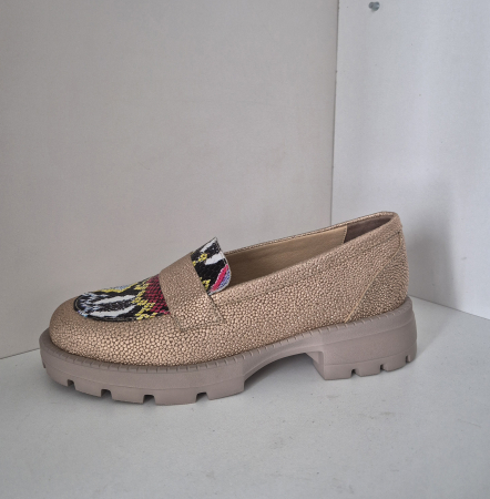 Mocasini - Mocasini Glamour din piele naturală