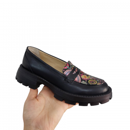 Mocasini - Mocasini Glamour din piele naturală