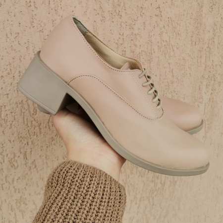 Pantofi din piele naturala cu șiret [2]