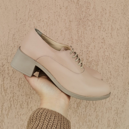 Pantofi din piele naturala cu șiret [1]