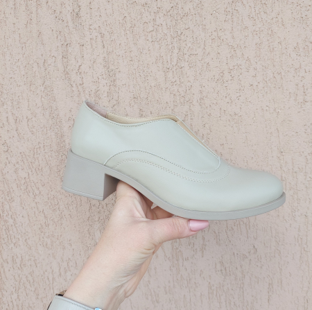 Femei - Pantofi din piele naturală cu elastic