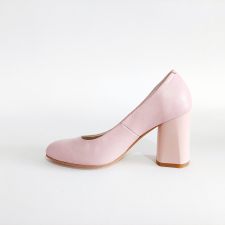 Pantofi office rose toc gros [2]