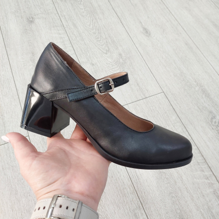 BLACK FRYDAY - 100% Piele naturală - Pantofi piele naturală - baretă