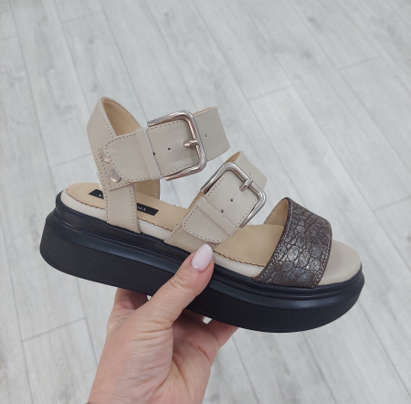 Sandale - Sandale Alys piele naturală cu catarame
