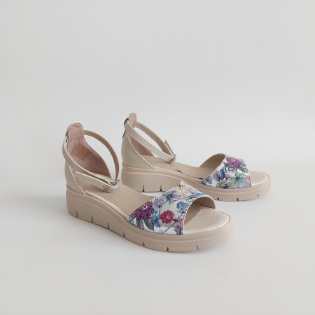 Sandale - Sandale Mio piele naturală bareta evazata