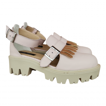 Femei - Sandale Nina piele naturală cu baretă&cataramă