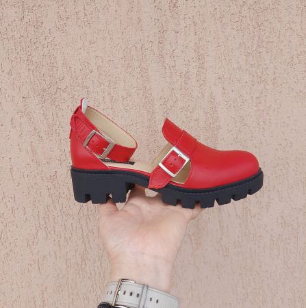 Femei - Sandale Nina piele naturală cu baretă&cataramă