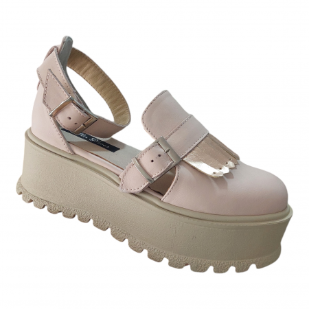 Femei - Sandale Nina piele naturală cu platforma