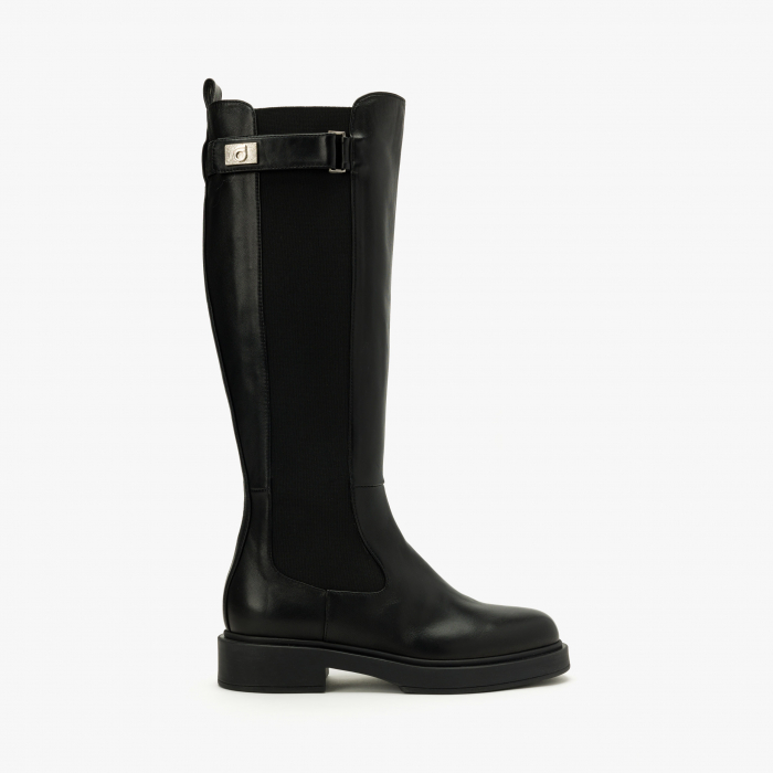 Cizme Dama Casual/Elegant, Negru, Toc Comod 4 cm, Vipusca Elastica, Varf Clasic, Giorgio Fabiani 242035 [2]