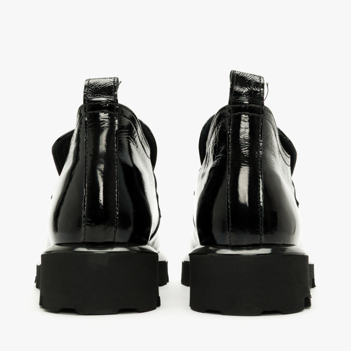 Ghete Damă Casual din Lac, Negru, Accesorii Metalice, Talpa Comoda, LAB Milano by Renzoni 06308399 [5]