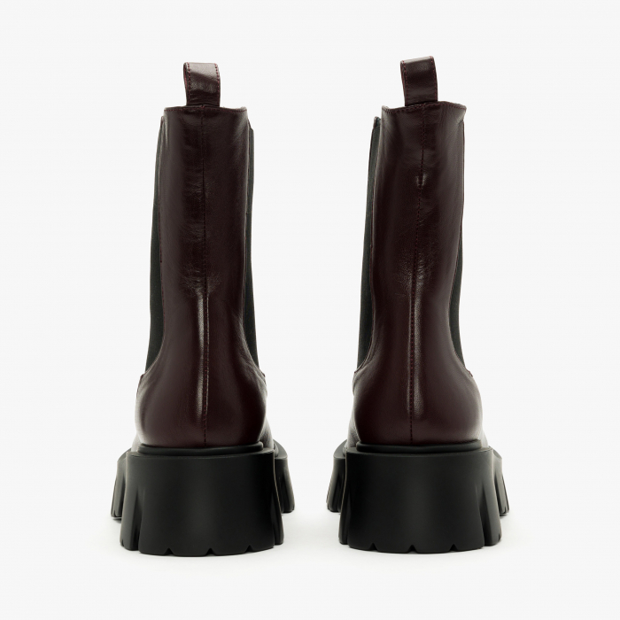 Ghete Dama Casual/Elegant, Bordo, Toc Comod 6 cm, Vipusca Elastica, Varf Rotund, Giorgio Fabiani 242012 [4]