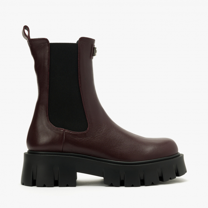 Ghete Dama Casual/Elegant, Bordo, Toc Comod 6 cm, Vipusca Elastica, Varf Rotund, Giorgio Fabiani 242012 [2]