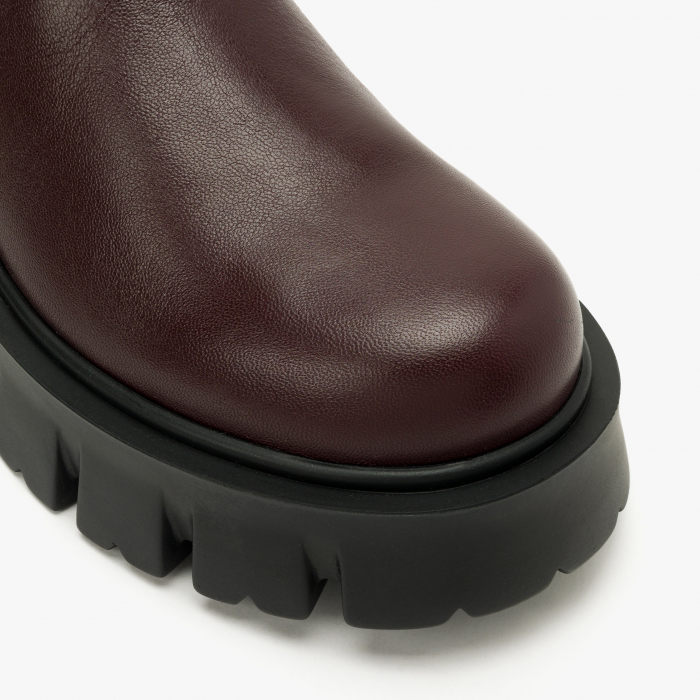 Ghete Dama Casual/Elegant, Bordo, Toc Comod 6 cm, Vipusca Elastica, Varf Rotund, Giorgio Fabiani 242012 [3]