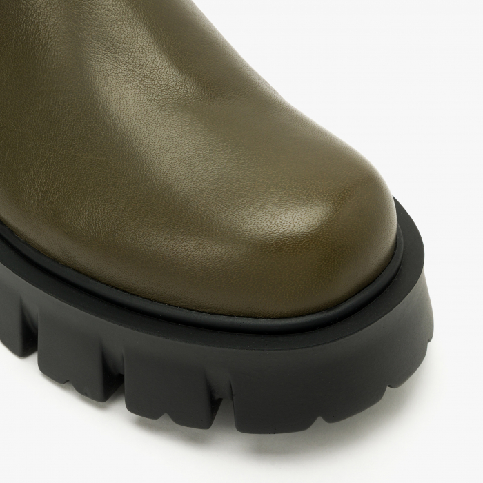Ghete Dama Casual/Elegant, Oliv, Toc Comod 6 cm, Vipusca Elastica, Cauciuc Zimtat, Giorgio Fabiani 242012 [3]