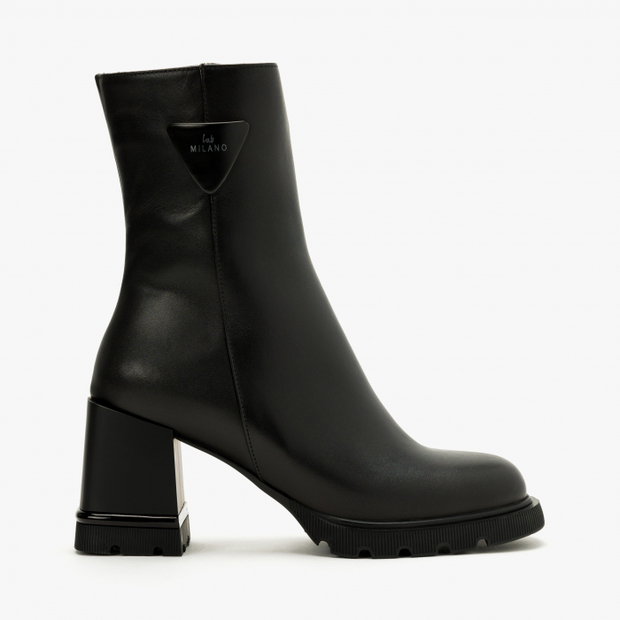 Ghete Dama Casual Negru, Toc Gros de 8 cm, LAB Milano by Renzoni 6013008 [2]