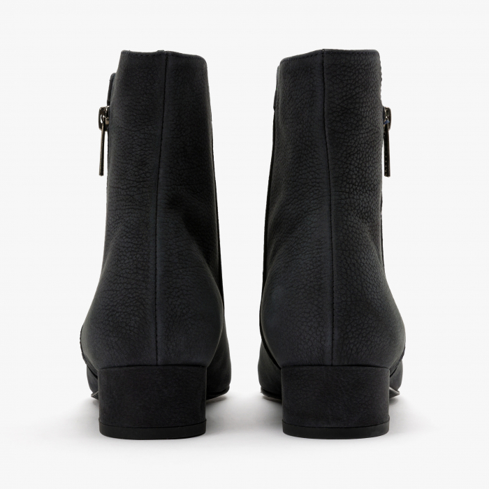 Ghete Dama Elegante din Nabuc, Culori Negru si Maro, Sezon Toamna-Iarna, Moda di Fausto 67641 [4]