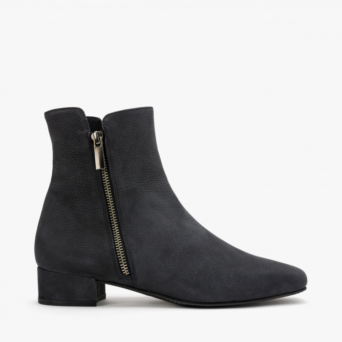 Ghete Dama Elegante din Nabuc, Culori Negru si Maro, Sezon Toamna-Iarna, Moda di Fausto 67641 [2]