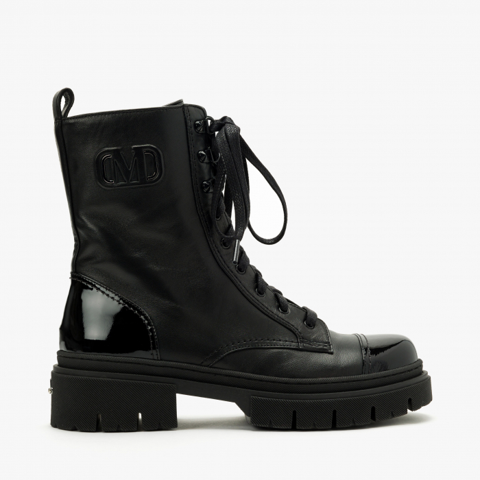 Ghete Dama Negre, Casual, Toc Comod 5 cm, Piele / Lac, Siret, Mara by Giorgio Fabiani MA248 [2]