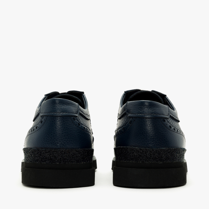 Pantofi Bărbați din Piele Bleumarin, Design Brogue și Talpă Groasă Ușoară, Gianfranco Butteri 48315 [5]