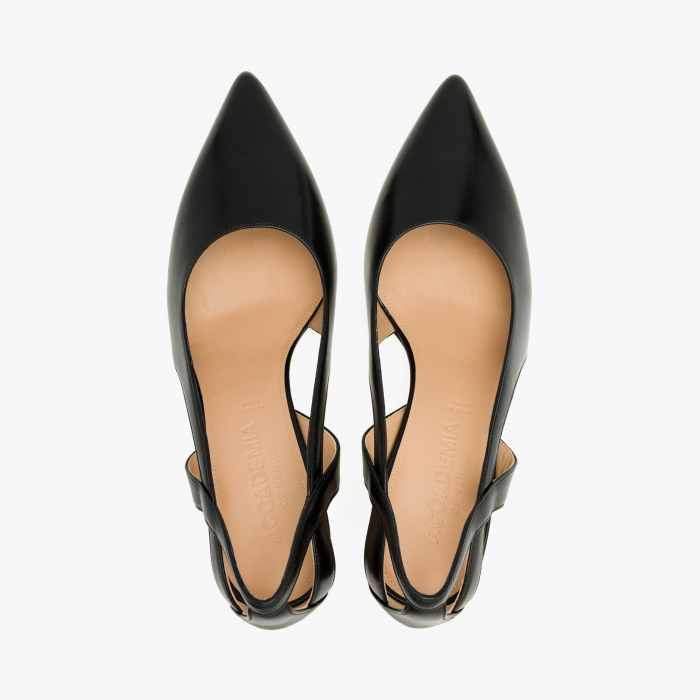 Pantofi Dama Eleganti, Piele Naturala, Negru, Toc Subțire 7 cm, Accademia 3706/2024 [3]