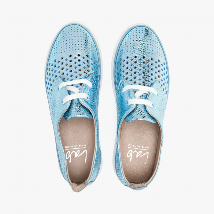 Pantofi Dama Casual Bleu-Sidef, Talpa Comoda 2 cm, LAB Milano by Renzoni 0862001 [3]
