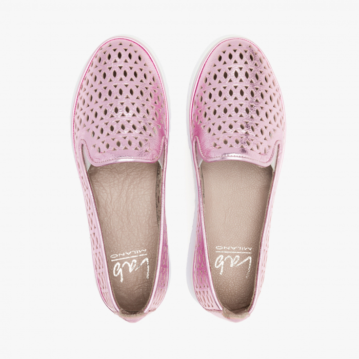 Pantofi Dama Casual Lila, Talpa Comoda 2 cm, Piele Texturata, LAB Milano by Renzoni 0862000 [3]