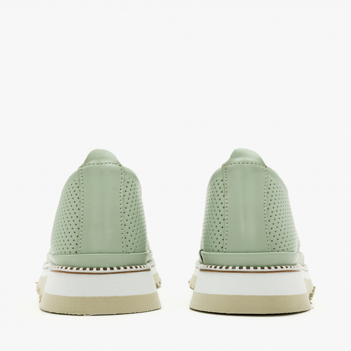 Pantofi Dama Casual, Vernil, Talpă Confortabilă 3 cm, Piele Naturală Perforată, LAB Milano by Renzoni 0812Y2410 [5]