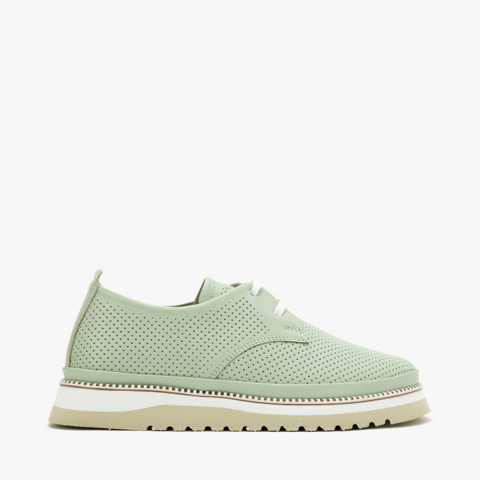 Pantofi Dama Casual, Vernil, Talpă Confortabilă 3 cm, Piele Naturală Perforată, LAB Milano by Renzoni 0812Y2410 [2]