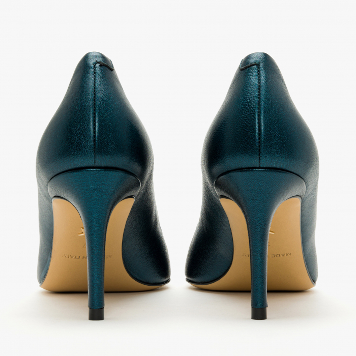 Pantofi Damă Eleganți, Bleumarin Sidefat, Toc Subțire 8 cm, Vârf Ascuțit, Giorgio Fabiani 191506 [5]