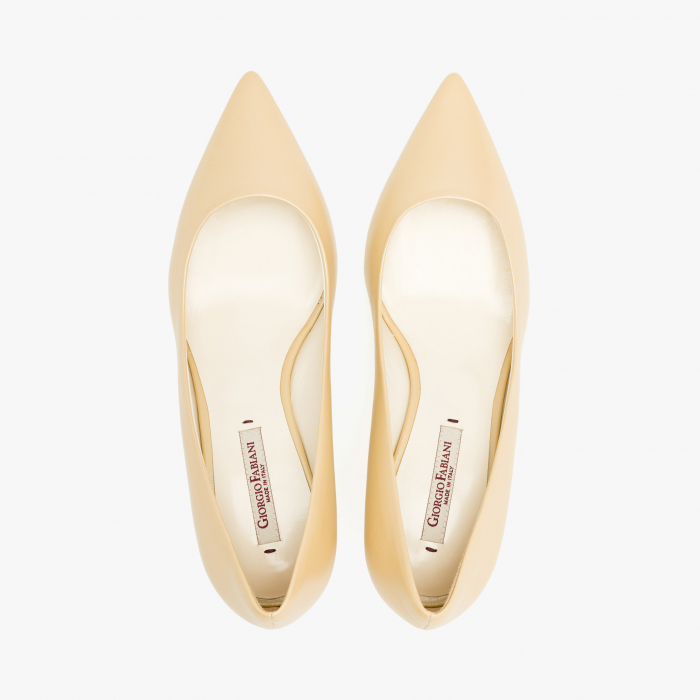 Pantofi Dama Eleganti de Culoare Crem cu Toc Subtire, Giorgio Fabiani 241052 [3]