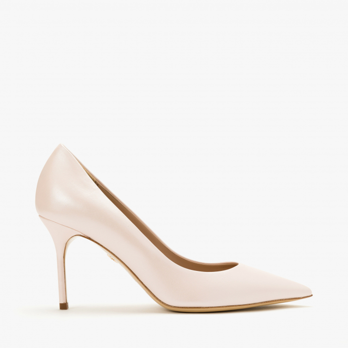 Pantofi Dama Eleganti din Piele de Culoare Roz cu Toc Subtire de 8cm, Giorgio Fabiani 241060 [2]