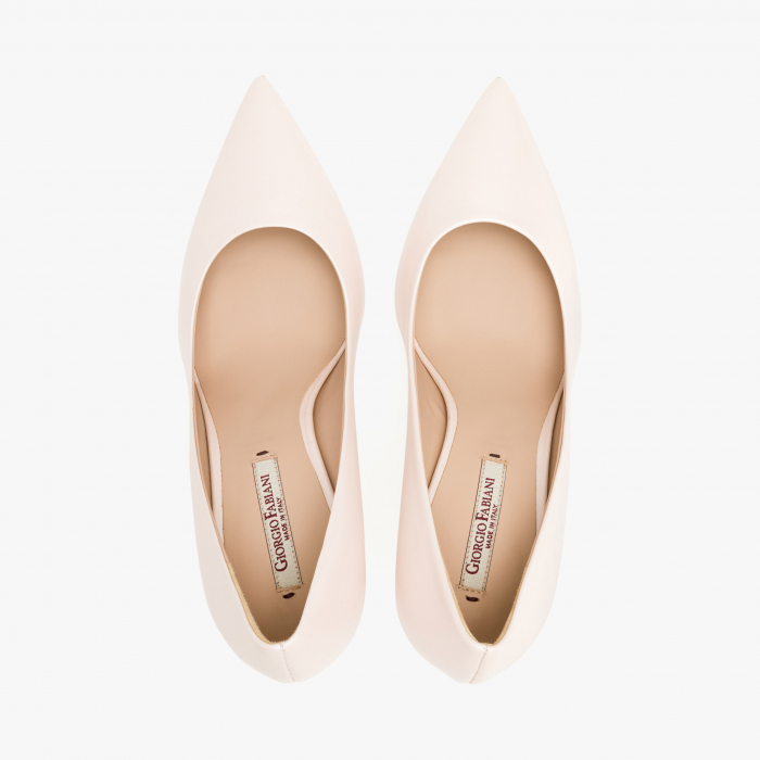 Pantofi Dama Eleganti din Piele de Culoare Roz cu Toc Subtire de 8cm, Giorgio Fabiani 241060 [3]