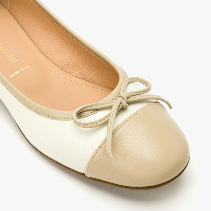 Pantofi Dama Eleganti din Piele Naturala Grej, Toc Comod si Varf Rotund, Fundita Decorativa, Angelo Giannini 3026 [4]