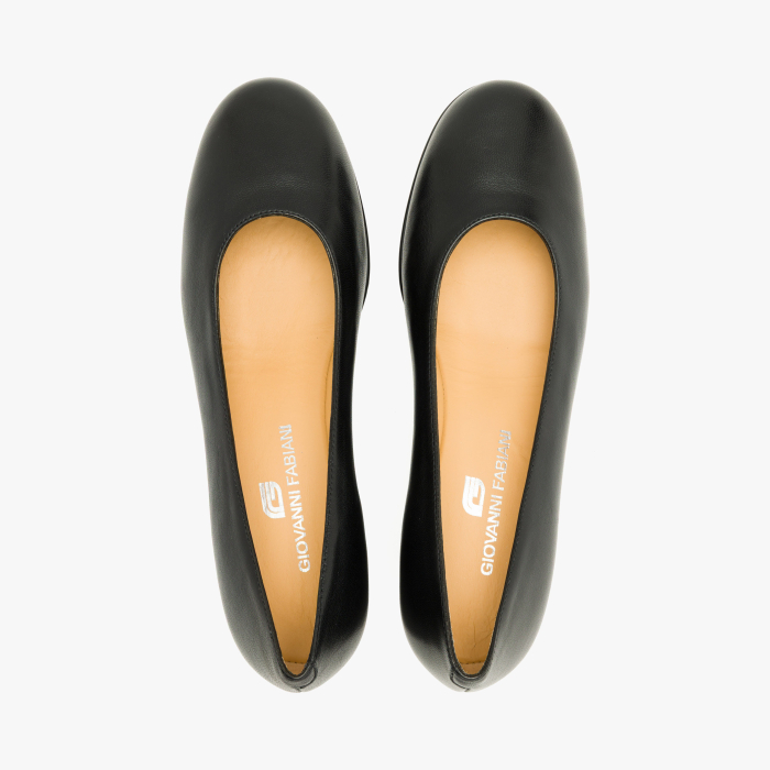 Pantofi Damă Eleganți din Piele Neagra, Talpă Ortopedică Comodă și Design Minimalist, Giovanni Fabiani 25435 [3]