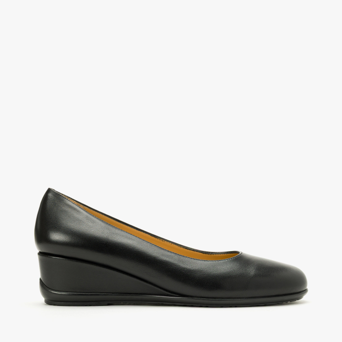 Pantofi Damă Eleganți din Piele Neagra, Talpă Ortopedică Comodă și Design Minimalist, Giovanni Fabiani 25435 [2]