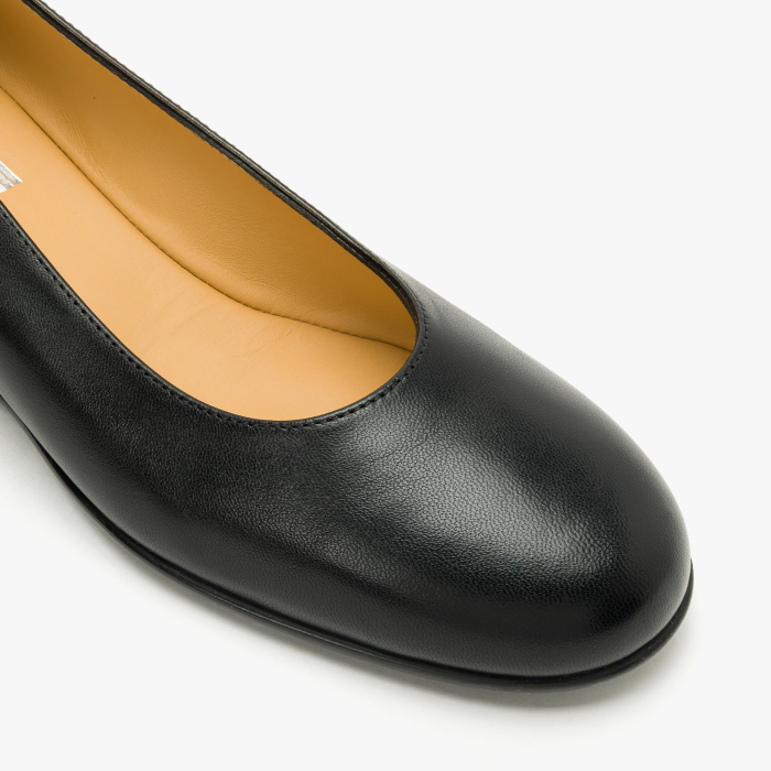 Pantofi Damă Eleganți din Piele Neagra, Talpă Ortopedică Comodă și Design Minimalist, Giovanni Fabiani 25435 [4]