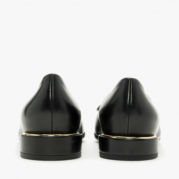 Pantofi Damă Eleganți, Negru, Toc Comod 2 cm, Accesoriu Tip Inel, Toate Sezoanele, Accademia 3727 [5]