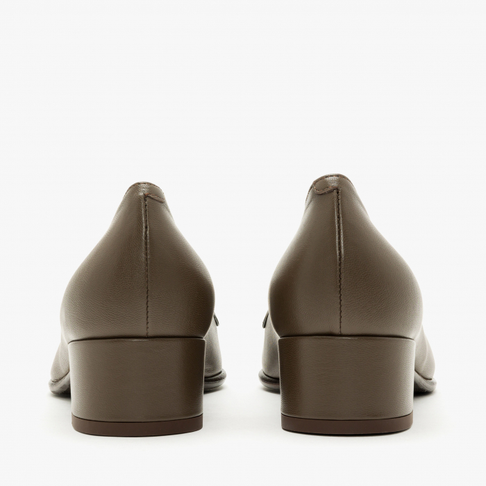 Pantofi Dama Eleganti, Oliv, Toc Comod 3 cm, Piele Naturala, Giovanni Fabiani 24370 [5]