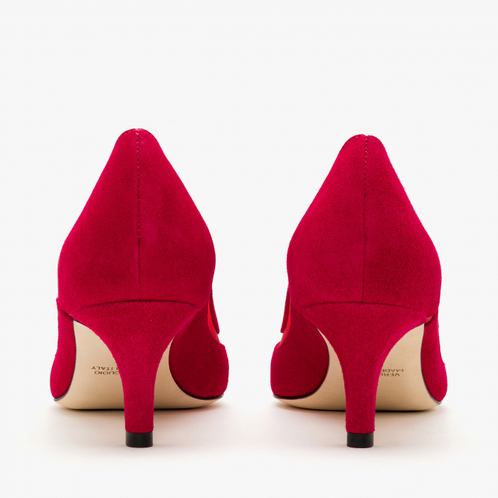 Pantofi Dama Eleganți, Piele Naturală, Roșu, Toc Subțire 5 cm, Accademia 3701/2024 [5]