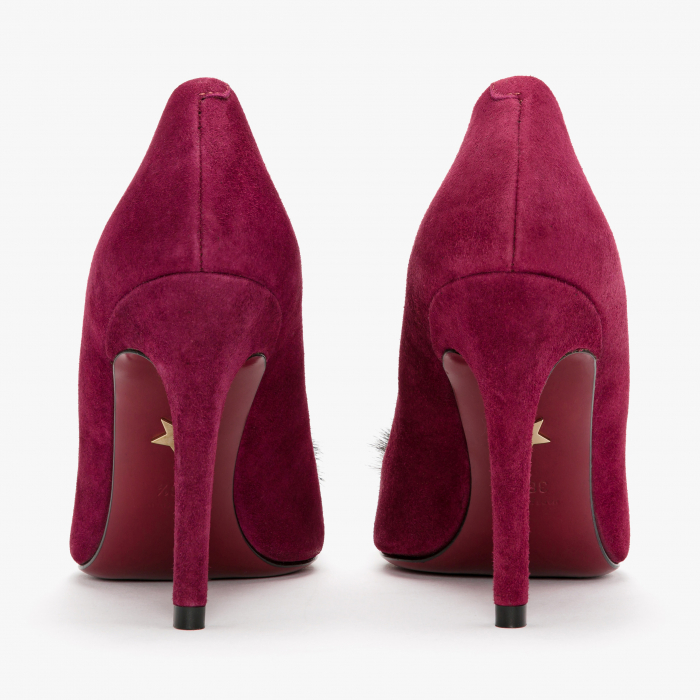 Pantofi Dama Eleganti din Piele Intoarsa, Culori Negru si Bordo, Giorgio Fabiani 172099 [5]