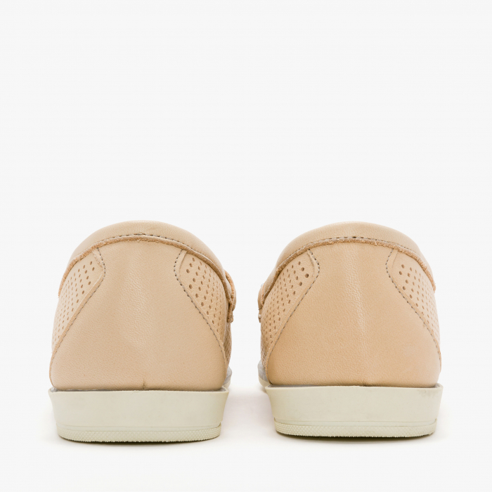 Pantofi Dama Casual, Piele Perforata, Culori Bej, Bleu si Galben, Comozi, Talpa Flexibila, LAB Milano by Renzoni 200 [5]