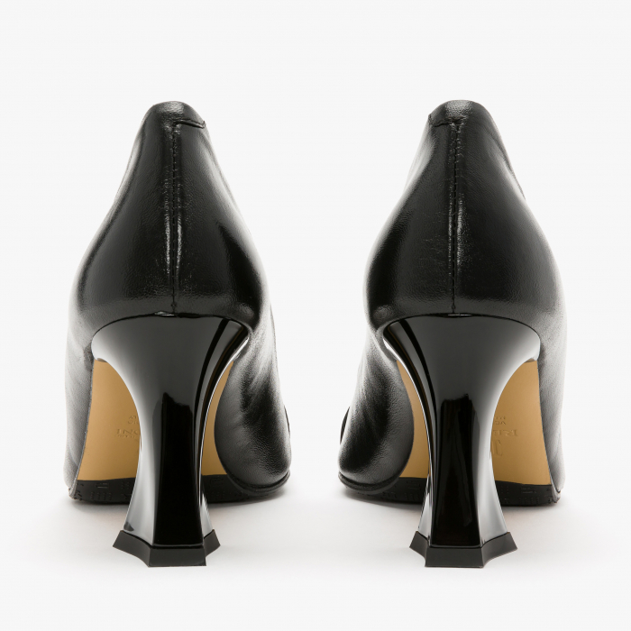 Pantofi Dama Eleganti din Piele de Culoare Neagra, Accesoriu cu Cristale, Potrivit pentru Toate Sezoanele, Renzoni 6346 [5]