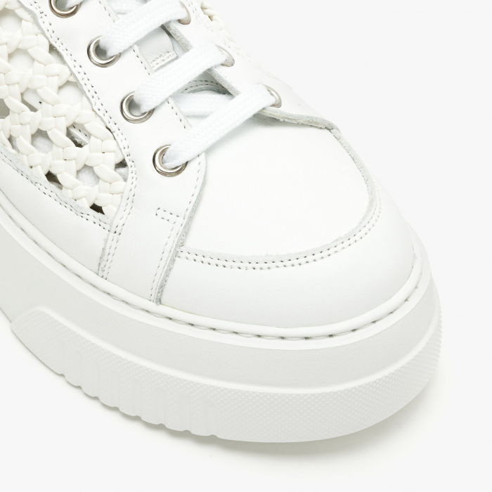 Pantofi Dama Casual, Culoare Alba, Talpa Comoda in 2 Straturi, Spuma Presata si Talpa de Cauciuc, Renzoni 5396 [4]
