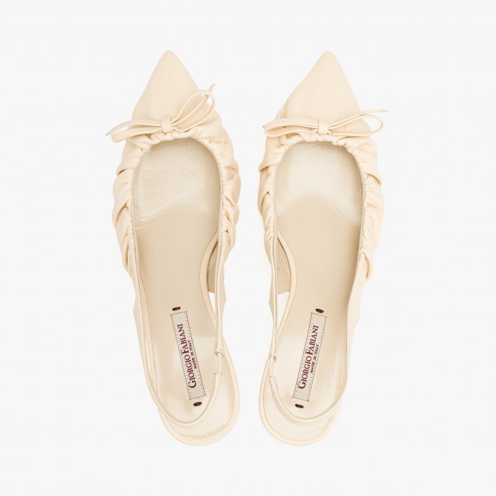Pantofi Sanda Dama Eleganti de Culoare Bej, Funda din Piele, Giorgio Fabiani 241054 [3]