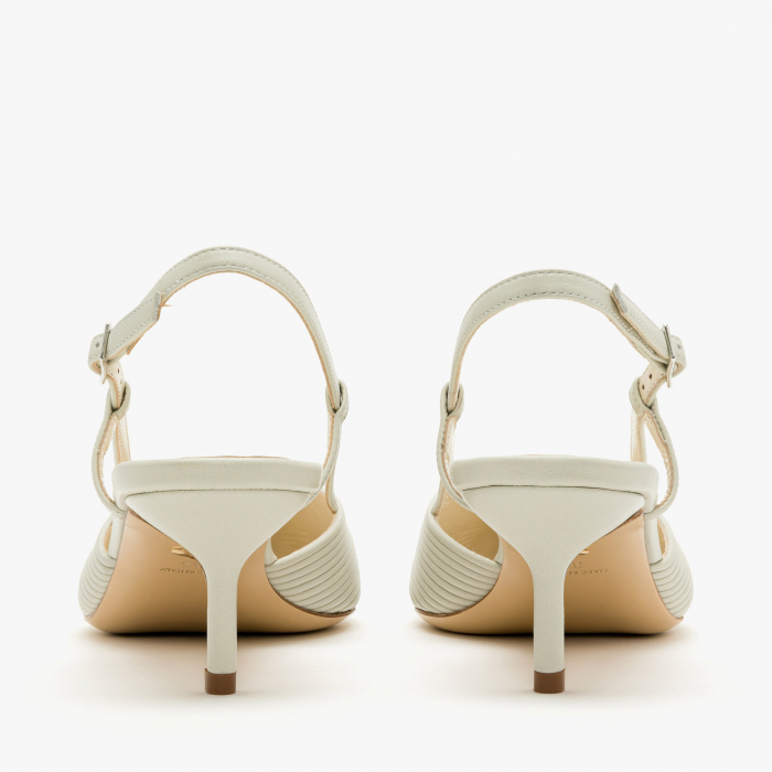 Pantofi Sanda Dama Eleganti din Piele de Culoare Gri, cu Toc Subtire de 5cm, Giorgio Fabiani 241047 [5]