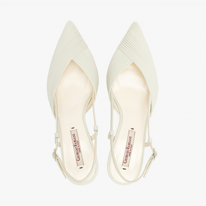 Pantofi Sanda Dama Eleganti din Piele de Culoare Gri, cu Toc Subtire de 5cm, Giorgio Fabiani 241047 [3]
