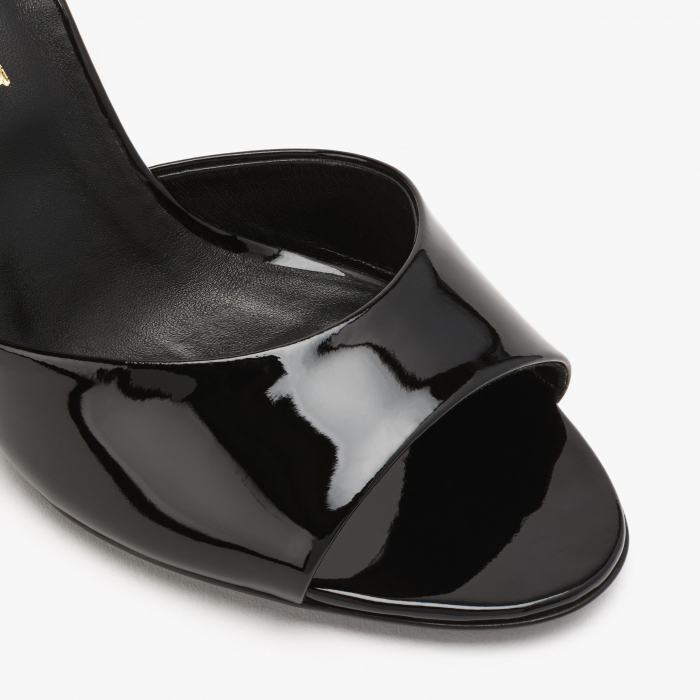 Sandale Dama Elegante, Piele Lacuita, Culori Negru si Rosu, Toc Subtire de 8 cm, Giorgio Fabiani 171198 [2]