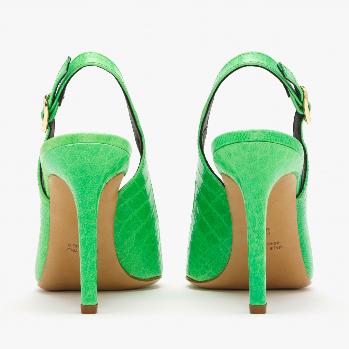 Pantofi Sanda Dama, Culori Fuchsia, Galben, Portocaliu si Verde, Moda di Fausto GB62354 [5]