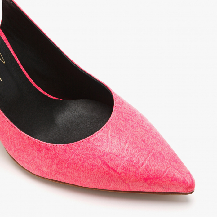 Pantofi Sanda Dama, Culori Fuchsia, Galben, Portocaliu si Verde, Moda di Fausto GB62354 [4]