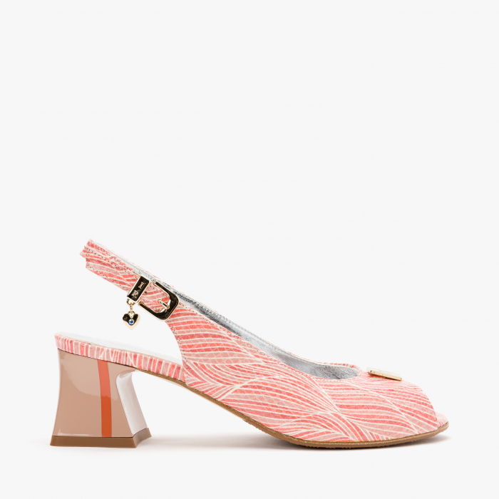 Sandale Dama Elegante, Culoare Multicolor, Piele Lacuita / Imprimata, Sezon Primavara-Vara, Renzoni 5143 [2]